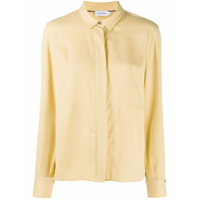 Calvin Klein Camisa mangas longas com recortes - Amarelo
