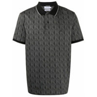 Calvin Klein Camisa polo com estampa geométrica - Preto