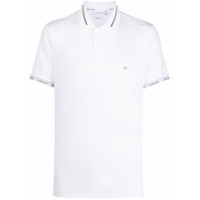 Calvin Klein Camisa polo com logo bordado - Branco