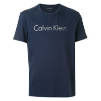 Calvin Klein Camiseta decote careca com estampa de logo - Azul