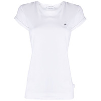 Calvin Klein embroidered logo crew neck T-Shirt - Branco