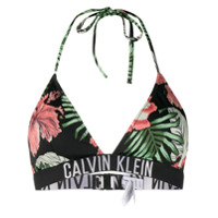 Calvin Klein Intense Power triangle bikini top - Preto