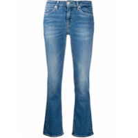Calvin Klein Jeans Calça jeans flare cintura média - Azul