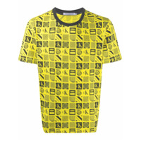 Calvin Klein Jeans Camiseta com estampa de logo - Amarelo