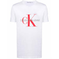 Calvin Klein Jeans Camiseta com estampa de logo - Branco