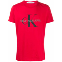 Calvin Klein Jeans Camiseta com estampa de logo - Vermelho