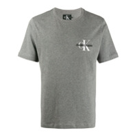 Calvin Klein Jeans Camiseta com logo bordado - Cinza