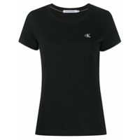 Calvin Klein Jeans Camiseta com logo bordado - Preto