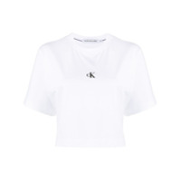 Calvin Klein Jeans Camiseta de algodão com estampa de logo - Branco