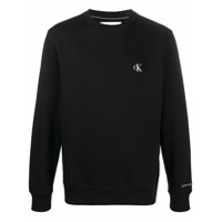 Calvin Klein Jeans logo crew-neck sweatshirt - Preto