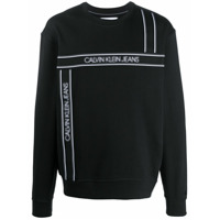 Calvin Klein Jeans logo print sweatshirt - Preto