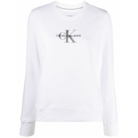Calvin Klein Jeans Moletom com estampa de logo - Branco