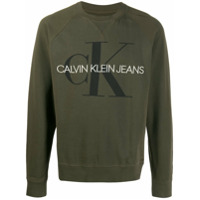Calvin Klein Jeans Moletom com estampa de logo - Verde