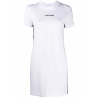 Calvin Klein Jeans Vestido reto com estampa de logo - Branco
