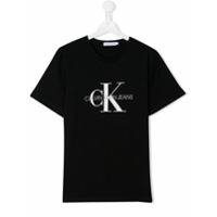 Calvin Klein Kids Camiseta com estampa de logo - Preto