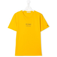 Calvin Klein Kids Camiseta decote careca - Amarelo