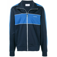 Calvin Klein logo panelled track jacket - Azul