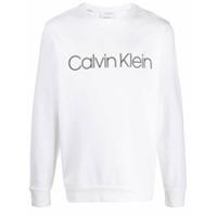 Calvin Klein Moletom com estampa de logo - Branco