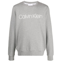 Calvin Klein Moletom com estampa de logo - Cinza