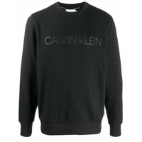Calvin Klein Moletom com estampa de logo - Preto