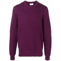Calvin Klein pattern knitted sweatshirt - Roxo
