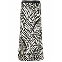 Calvin Klein Saia com estampa de zebra - Preto