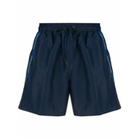 Calvin Klein Short de natação com logo lateral e ajuste no cós - Azul