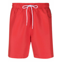 Calvin Klein Short de natação com logo - Vermelho