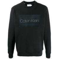 Calvin Klein Suéter com estampa de logo - Preto