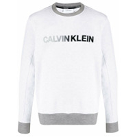 Calvin Klein Suéter texturizado com logo - Cinza