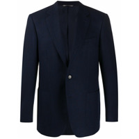 Canali Blazer abotoamento simples de lÃ£ - Azul