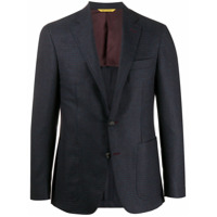 Canali Blazer com abotoamento simples de tricô - Azul