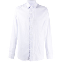 Canali Camisa de algodão com abotoamento - Branco