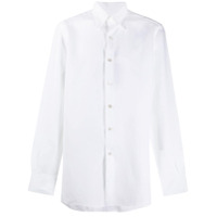 Canali Camisa de linho com colarinho pontiagudo - Branco