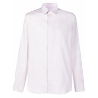 Canali Camisa mangas longas com listras - Branco