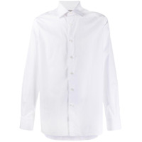 Canali Camisa mangas longas de algodão - Branco