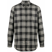 Canali long sleeve check pattern shirt - Preto