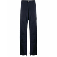 Carhartt WIP Calça cargo com patch logo de algodão - Azul