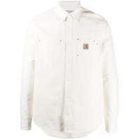 Carhartt WIP Camisa mangas longas com patch de logo - Branco
