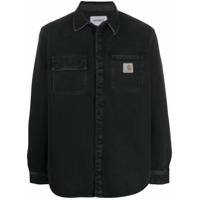 Carhartt WIP Camisa Salinac com efeito desbotado - Preto