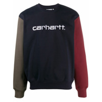 Carhartt WIP colour-block logo sweatshirt - Azul