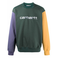Carhartt WIP colour-block logo sweatshirt - Verde