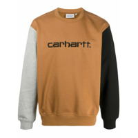 Carhartt WIP Moletom mangas longas com logo - Marrom