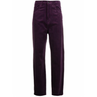 Carhartt WIP straight-leg velvet trousers - Roxo