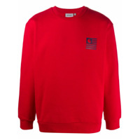 Carhartt WIP Suéter decote careca com estampa de logo - Vermelho