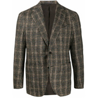 Caruso Blazer xadrez com abotoamento simples - Verde