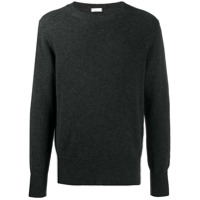 Caruso Suéter decote careca de tricô leve - Cinza