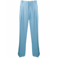Casablanca Calça pantalona com pregas - Azul