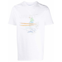 Casablanca Camiseta com estampa de ski - Branco