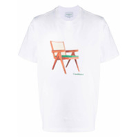Casablanca Camiseta The Art of Sitting - Branco